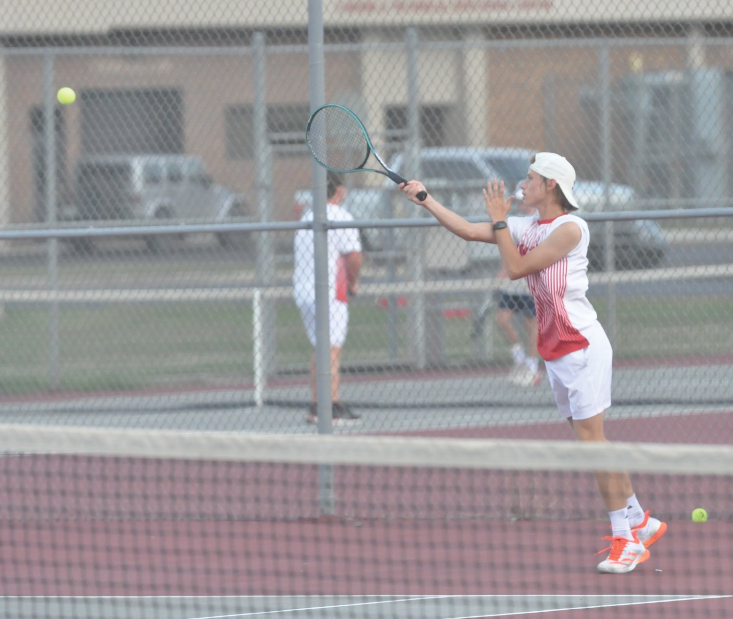 Southmont's Luke Tesmer defeated Fountain Central's Brayden Prickett on Monday night at No. 2 singles.